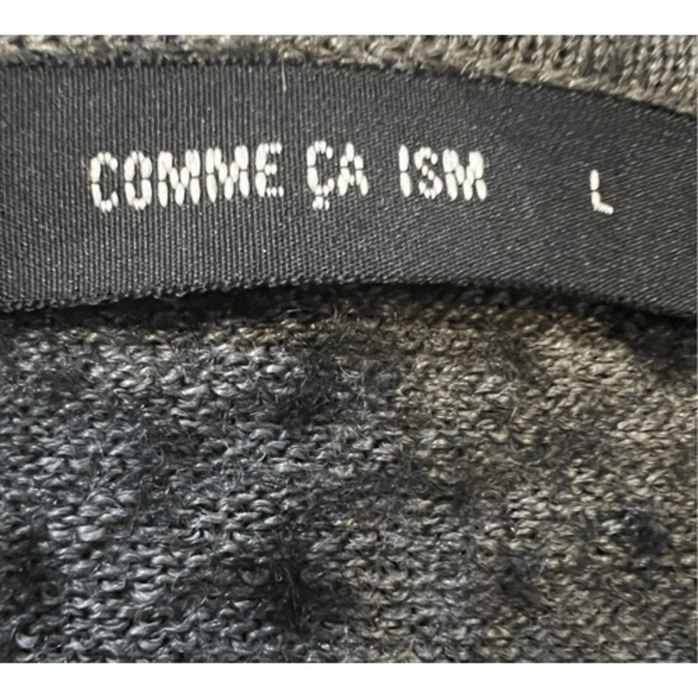 Comme Ca Ism Soft Gray U Neck Pullover Short Slee… - image 5